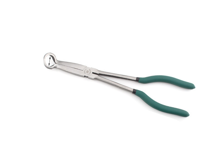 290mm Long Reach Pliers: Straight/Bent 20,45,90°/Hose Spark Plug Remover Ring