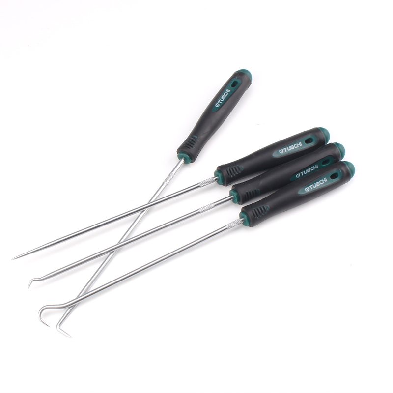 4pc Hook & Pick Set Scribe Seal Puller O Ring Remover