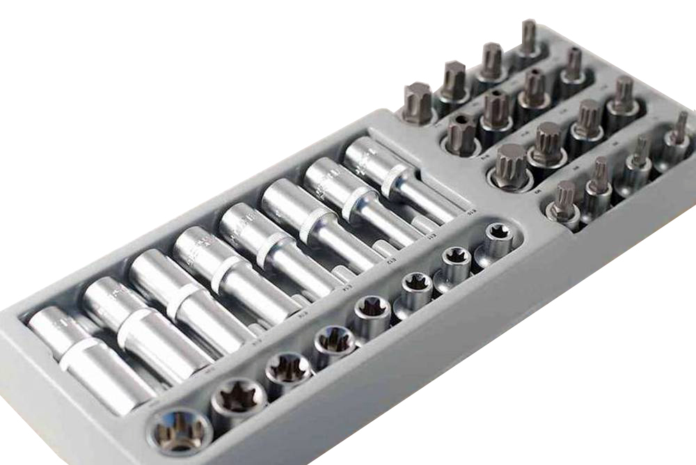 Selta Taiwan 32pc 1/2" Dr. Deep & Reg E-Star Female Socket Torx & Spline Bit Set