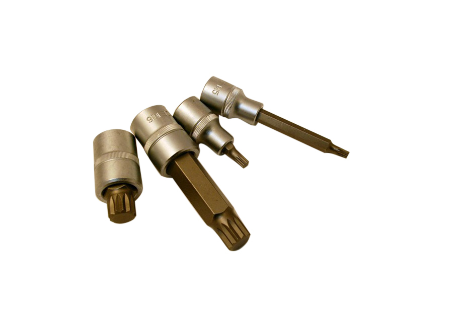 Selta Taiwan 26pc 1/2" Dr 12pt Cr-Mo Spline Socket Bits:M5-M16/55/100/140/200mmL