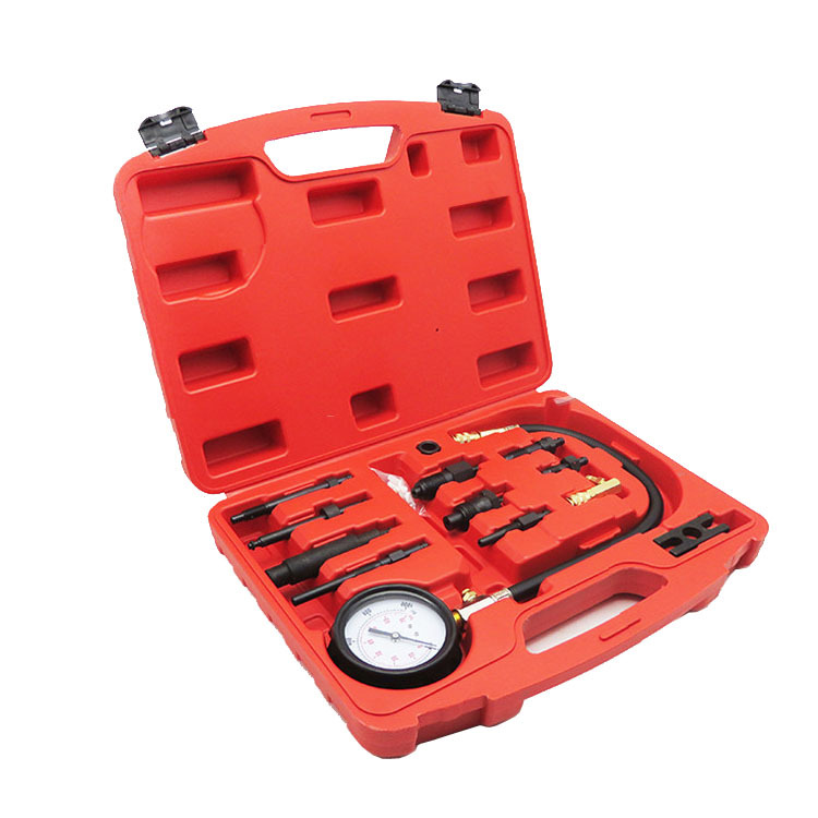 Diesel Engine Compression Test Kit Pressure Gauge & Adapter Engine TU-15B Cylinder Pressure Meter