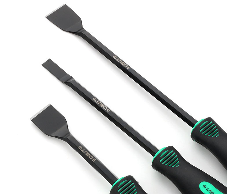 3pc Flat Scraper Auto Motorcycle Gasket Paint Grease Carbon Clean Remover Tool