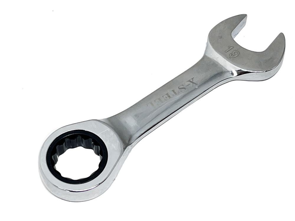 Expert Cr-V Stubby 72T Ratchet Combination Ring & Open Spanner 8-19mm Individual