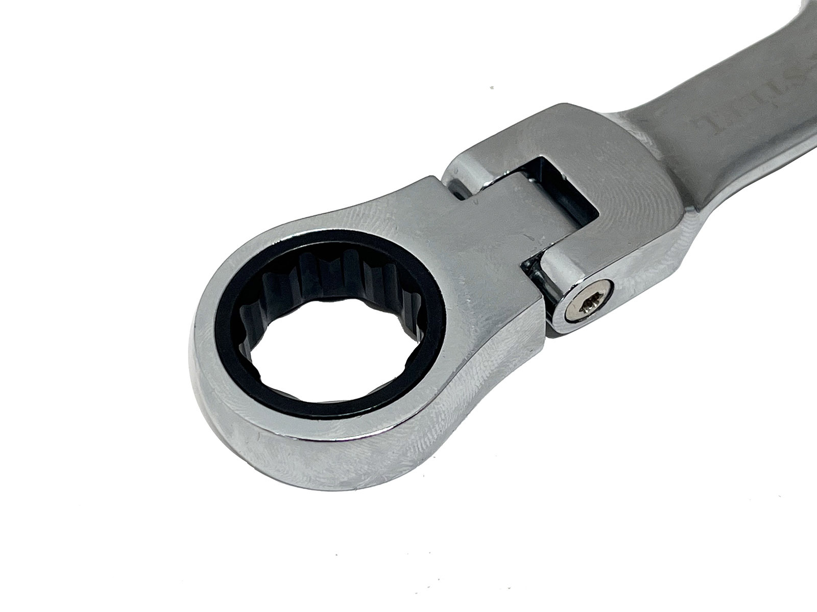Cr-V Flexible Stubby Ratchet Combination Ring & Open Spanner 8-19mm 12pc Set