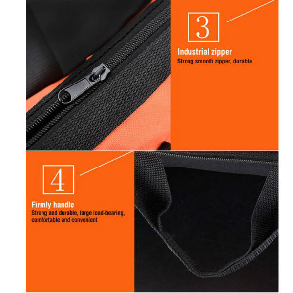 Heavy Duty 20" Big Oxford Waterproof Double Layer Base Tool Carry Bag Electrician Mechanic