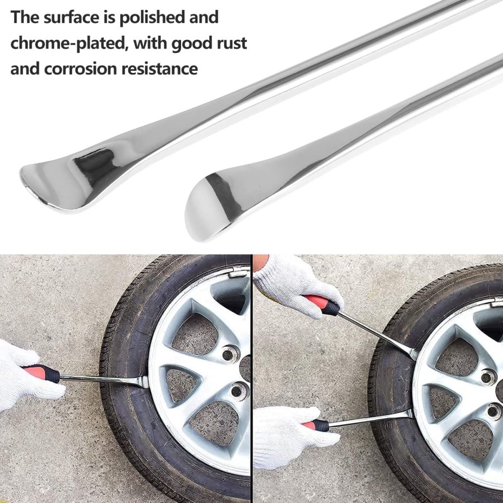 280mm 11" 3pc Tire Spoon Lever Motorcycle Tyre Repairing with Rim Protector
