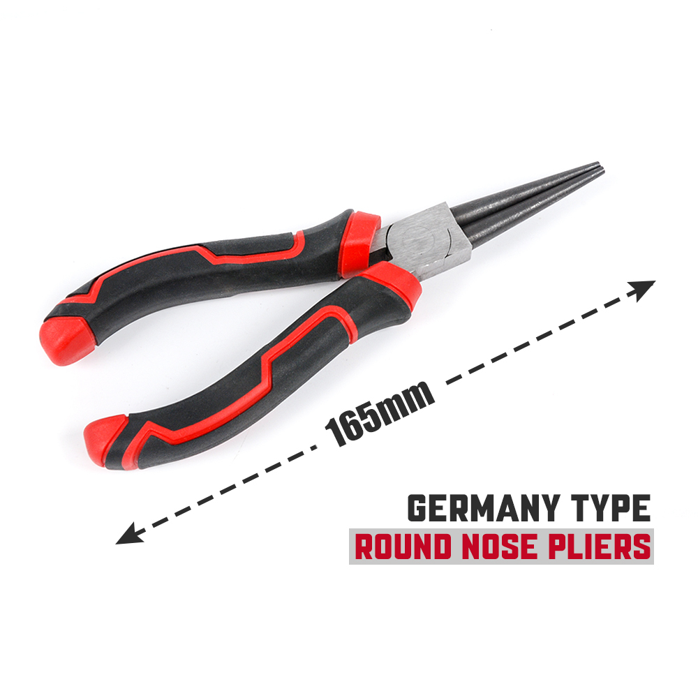 Expert 6"/165mm Round Nose Pliers Wire Loops Bending Wrapping Jewelry Tool