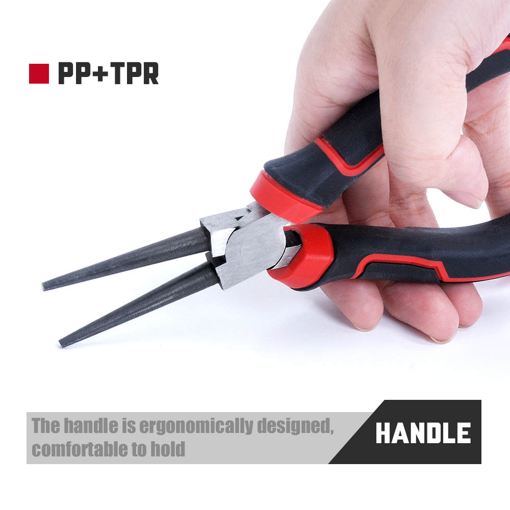 Expert 6"/165mm Round Nose Pliers Wire Loops Bending Wrapping Jewelry Tool
