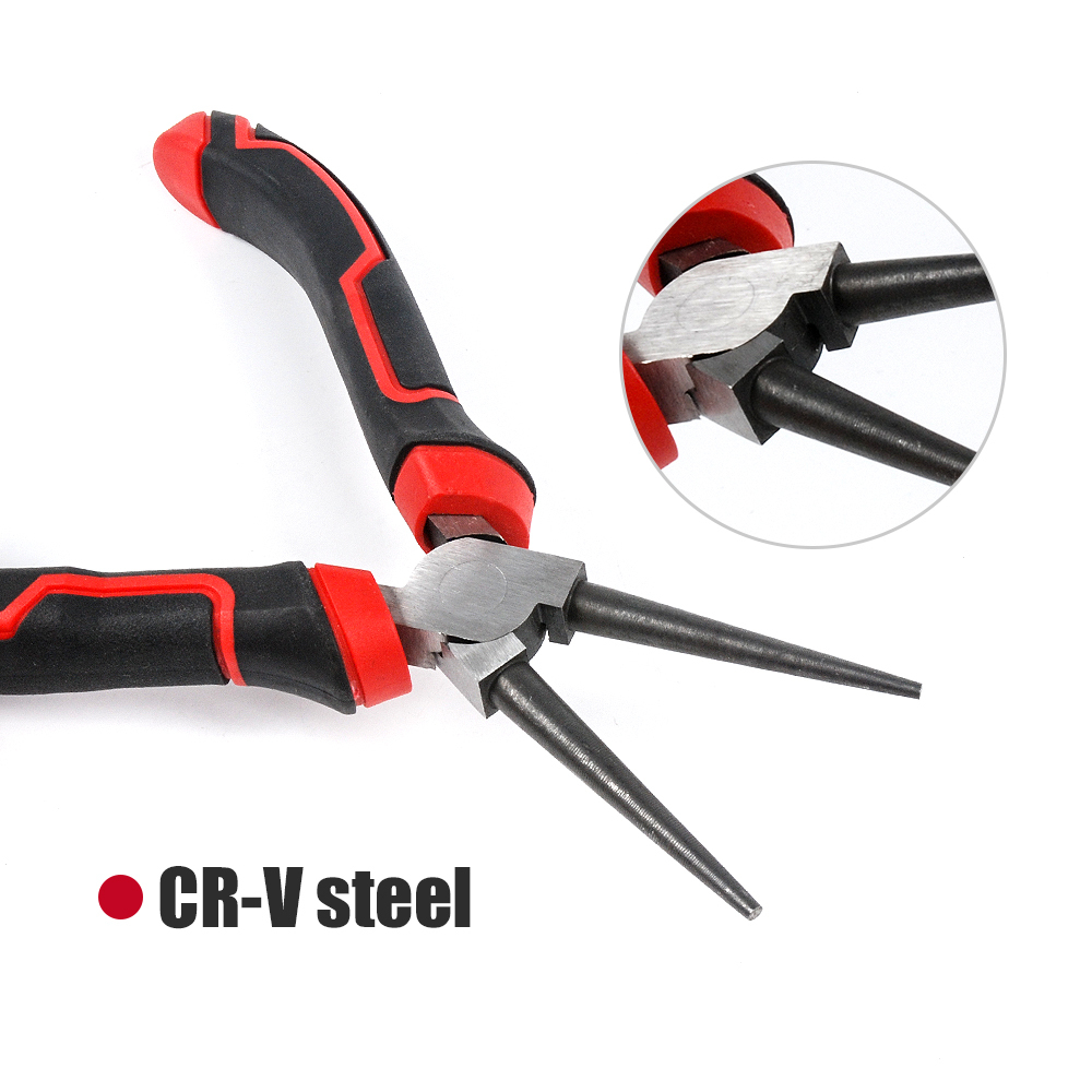 Expert 6"/165mm Round Nose Pliers Wire Loops Bending Wrapping Jewelry Tool