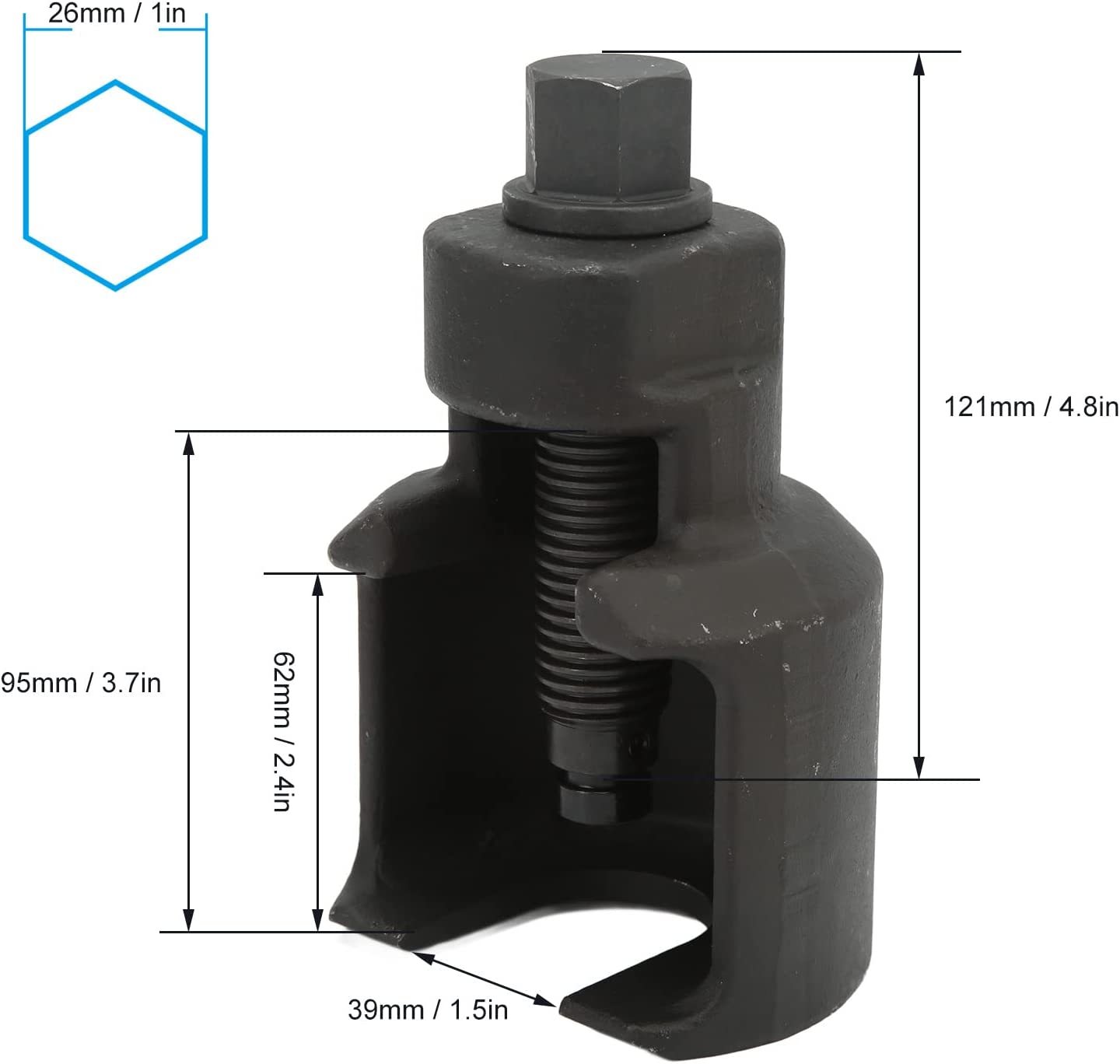 Heavy-duty Truck Ball Joint Remover 39mm Cap. Extractor Separator Puller