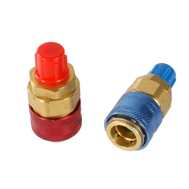 A/C R134A R12 Quick Connector Adapter Coupler Auto Manifold Gauge Low/High HVAC