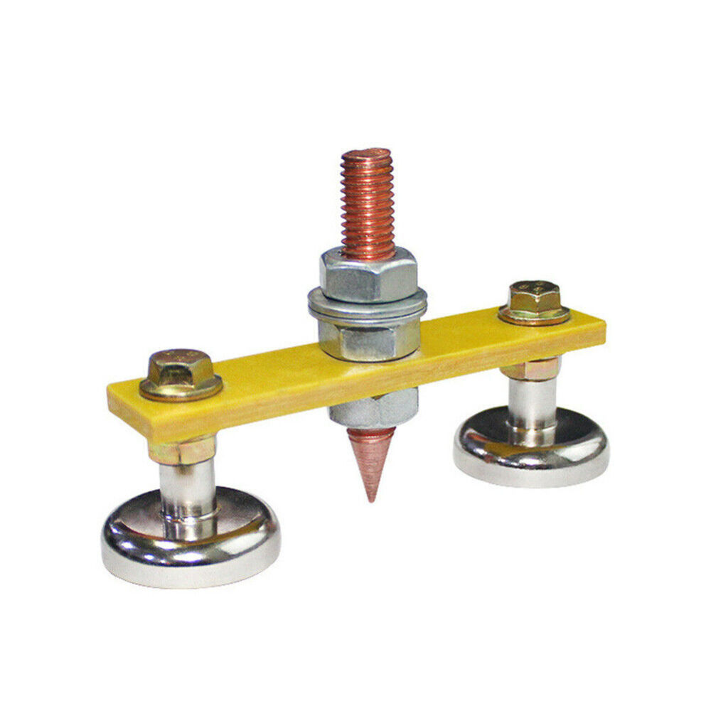 Magnetic Grounding Clamp Holder Welding Support Strong Magnet Head Copper Tail