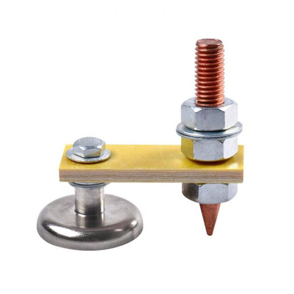 Magnetic Grounding Clamp Holder Welding Support Strong Magnet Head Copper Tail
