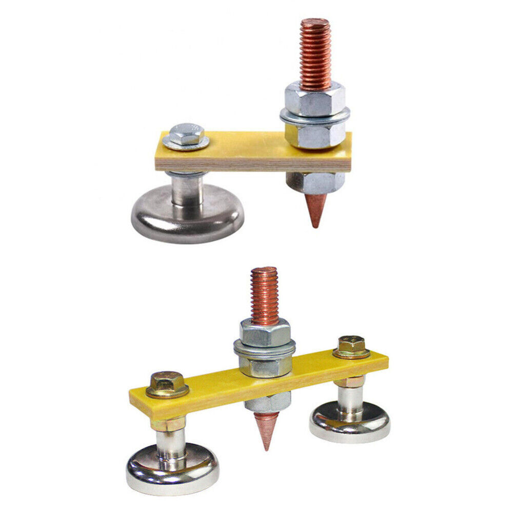 Magnetic Grounding Clamp Holder Welding Support Strong Magnet Head Copper Tail