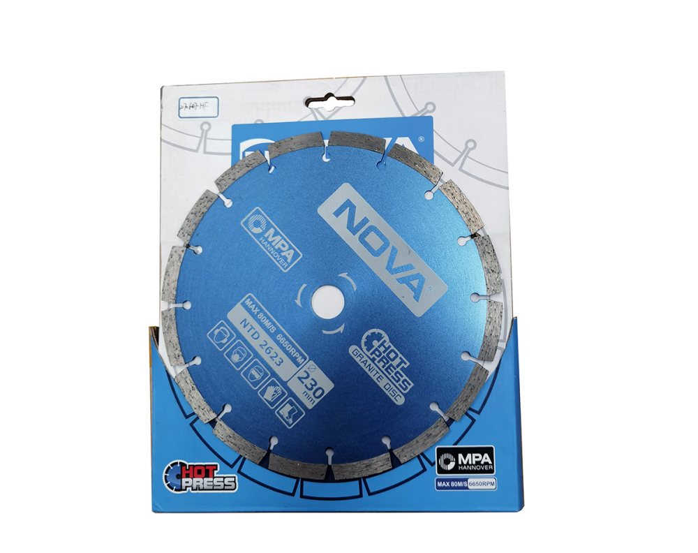 Nova 230x22.2x2.5mm Hot Pressed Segment Diamond Saw Blade Marble Tile Cut Wheel