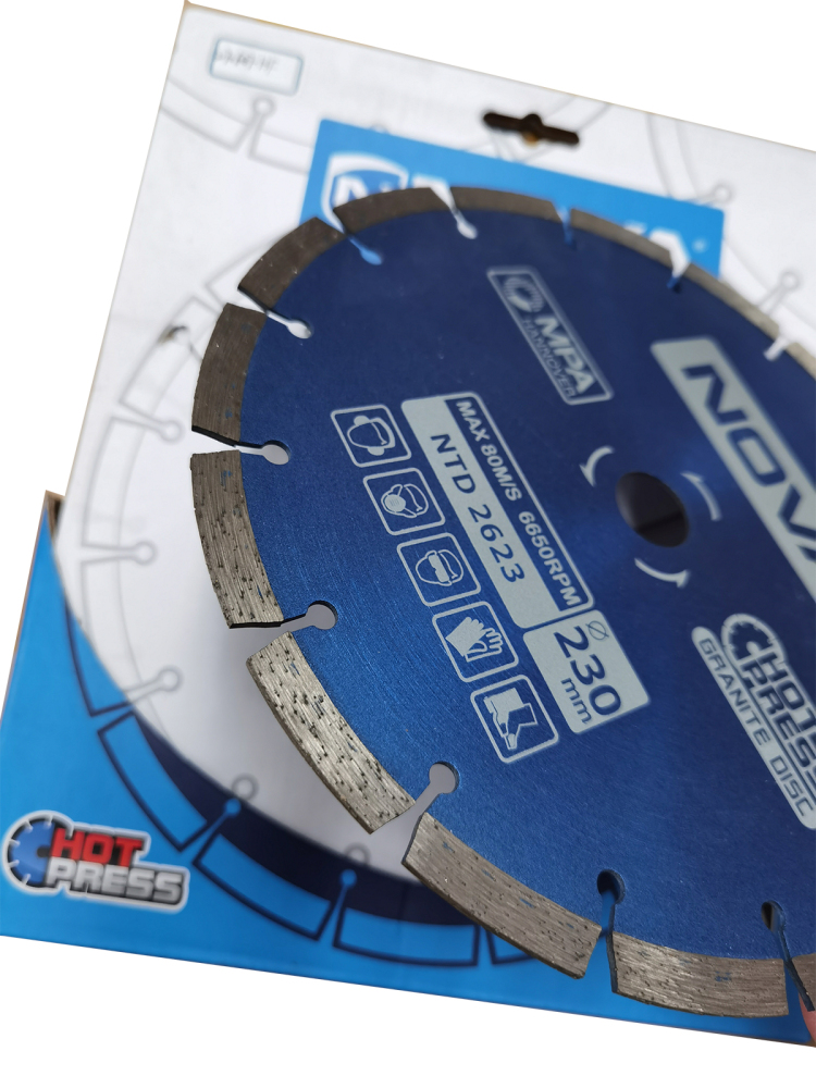 Nova 230x22.2x2.5mm Hot Pressed Segment Diamond Saw Blade Marble Tile Cut Wheel