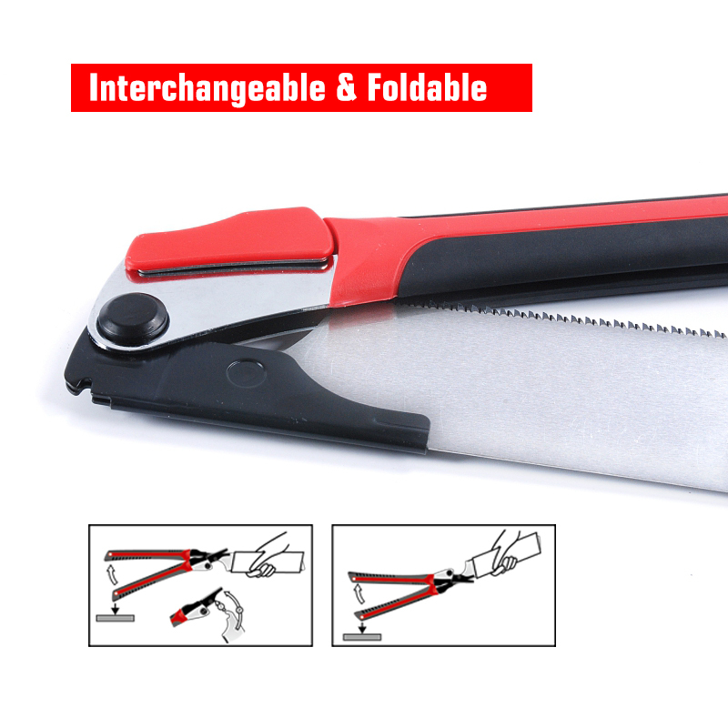 Carpenter Floding Pull Saw Extra SK5 Interchangeable Blade Wood Composite Garden
