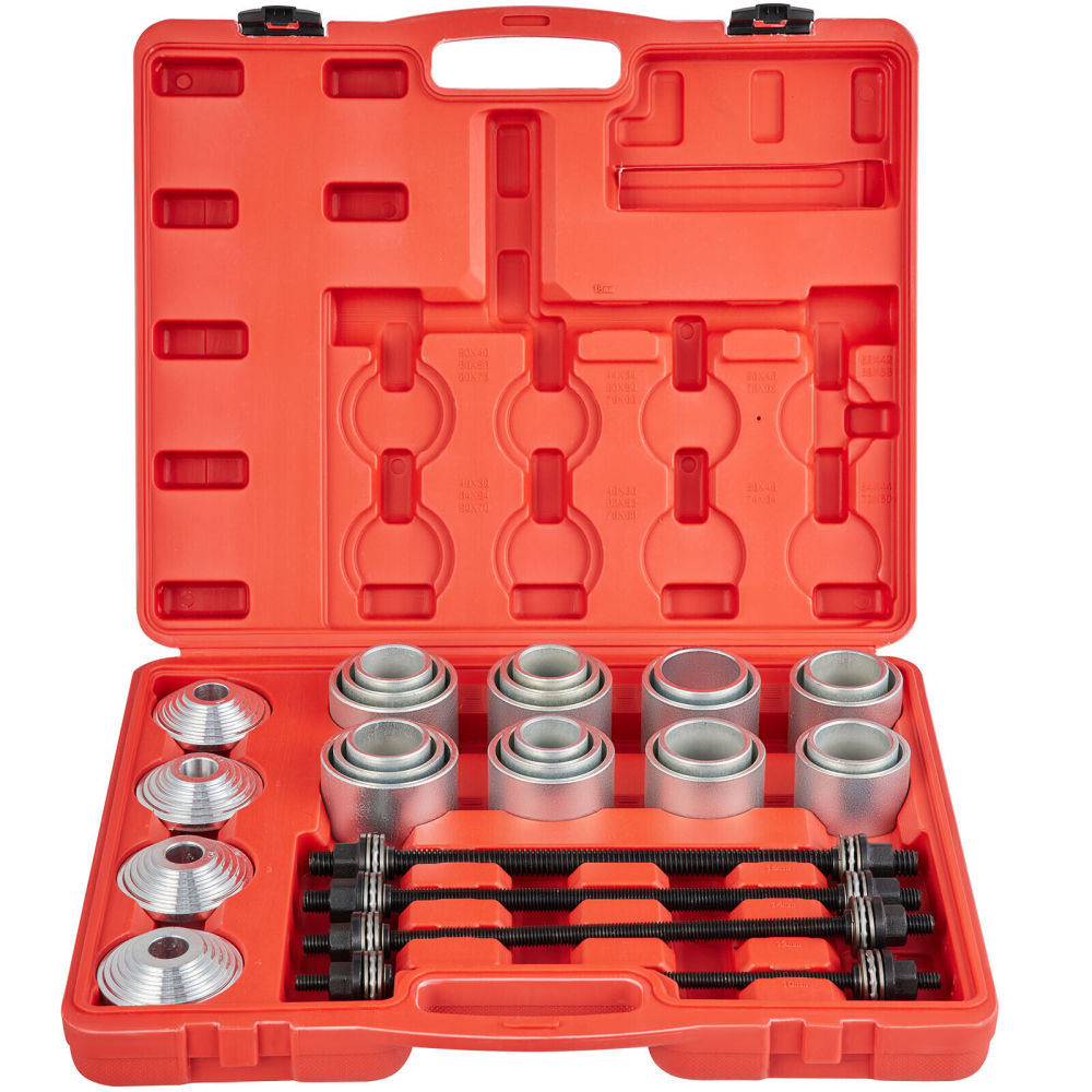 28PC Master Press & Pull 44/34-82/72mm Sleeve Kit Remove Bearings Bushes Seals