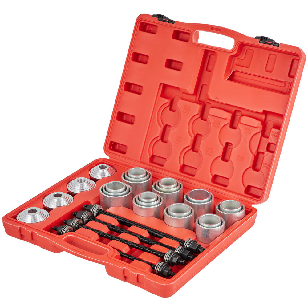 28PC Master Press & Pull 44/34-82/72mm Sleeve Kit Remove Bearings Bushes Seals