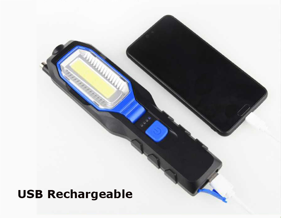 Portable Rechargeable COB XPE LED  Work-light & Torch
