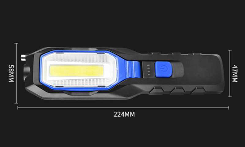 Portable Rechargeable COB XPE LED  Work-light & Torch