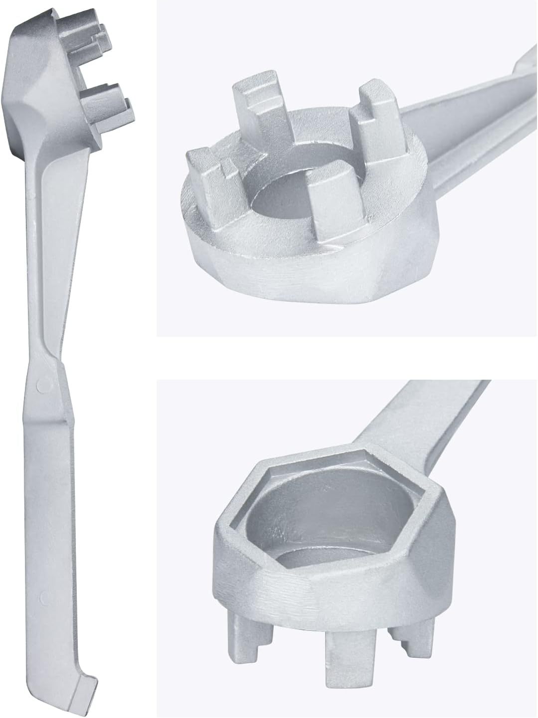 5-in-1 Bung Wrench Aluminum Gallon Drum Barrel Opener Tool: for 10 15 20 30 55 Gallon