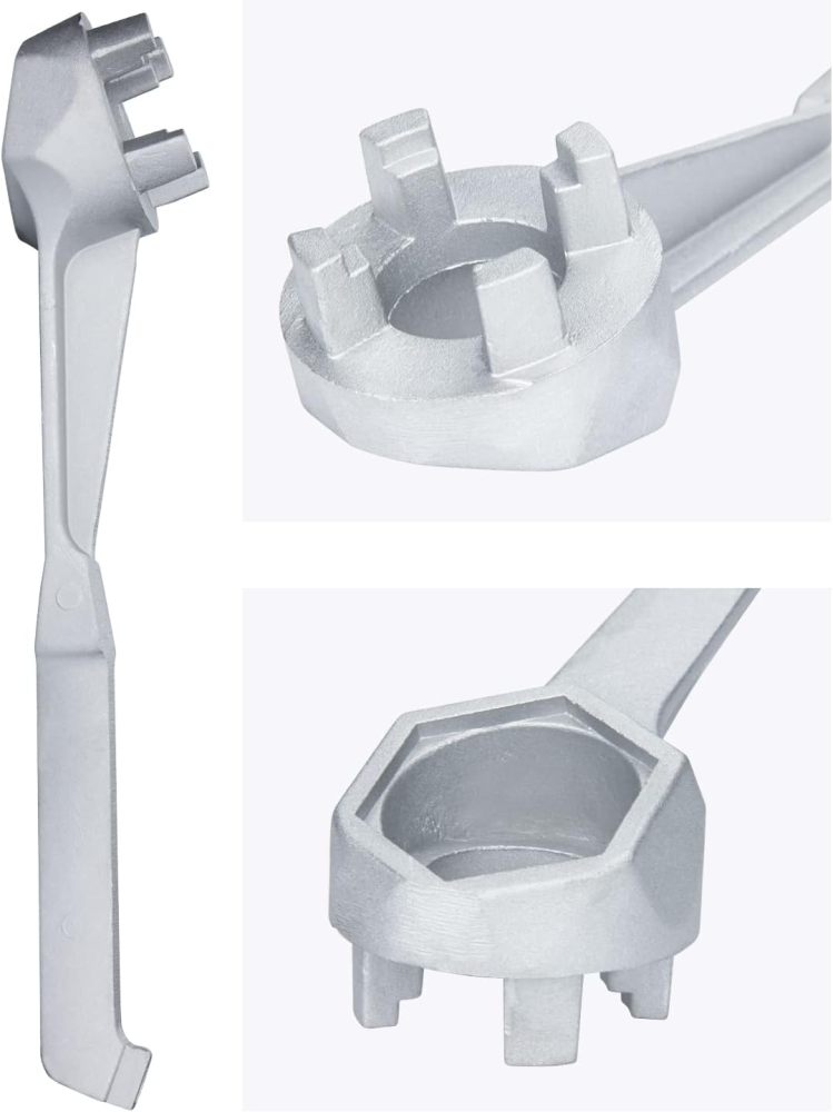 5-in-1 Bung Wrench Aluminum Gallon Drum Barrel Opener Tool: for 10 15 20 30 55 Gallon