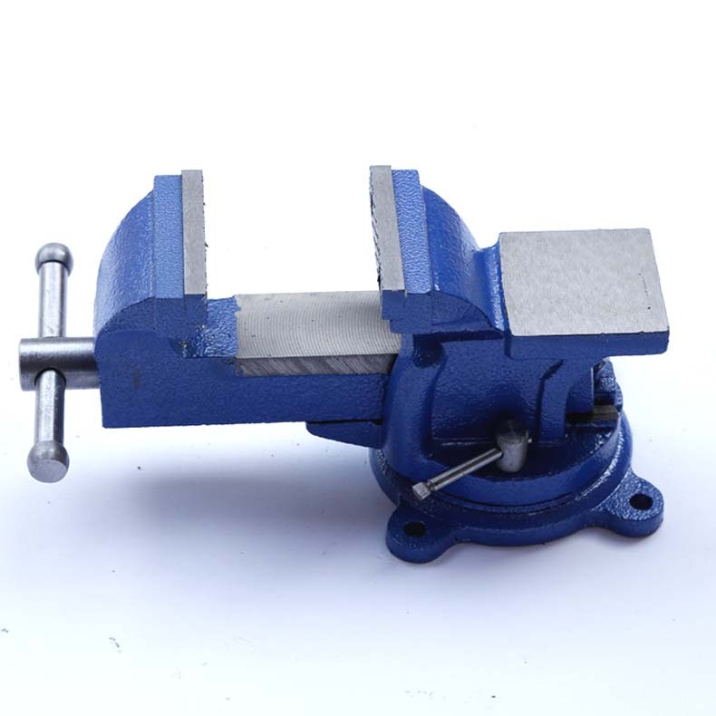 Industrial Heavy Duty Bench Vice Screw Clamp 6"/8" Jaw 360° Swivel Base Dual Lock