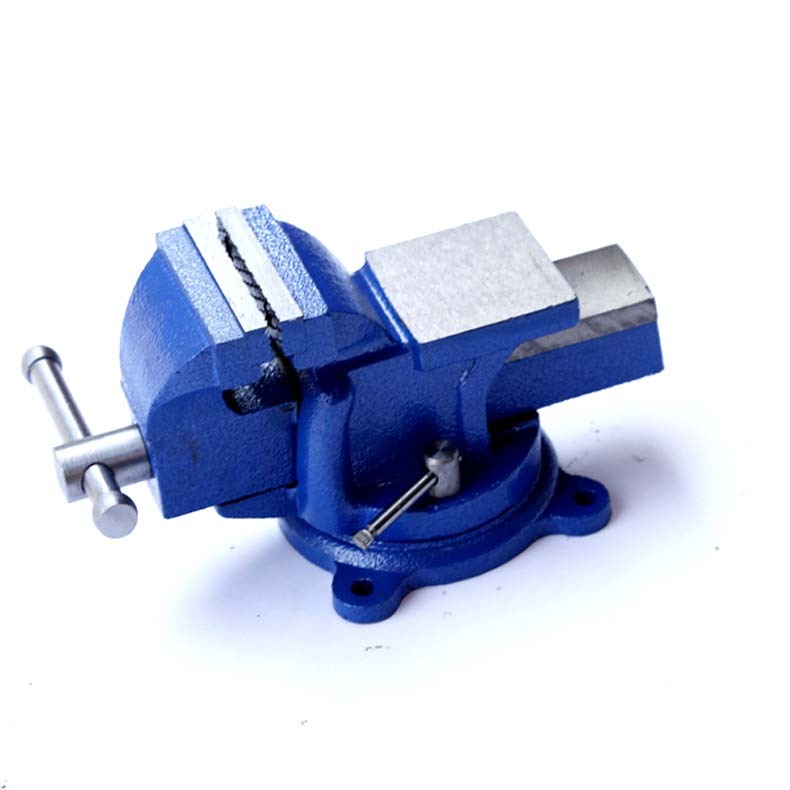 Industrial Heavy Duty Bench Vice Screw Clamp 6"/8" Jaw 360° Swivel Base Dual Lock