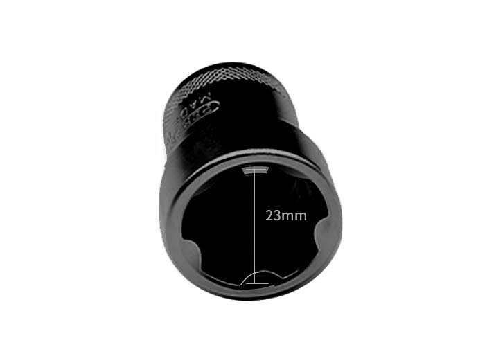1/2" Dr. Cr-Mo 5pt Point 25mm Oil Pan Drain Plug Screw Socket For K5 Toyota Nisan Etc.