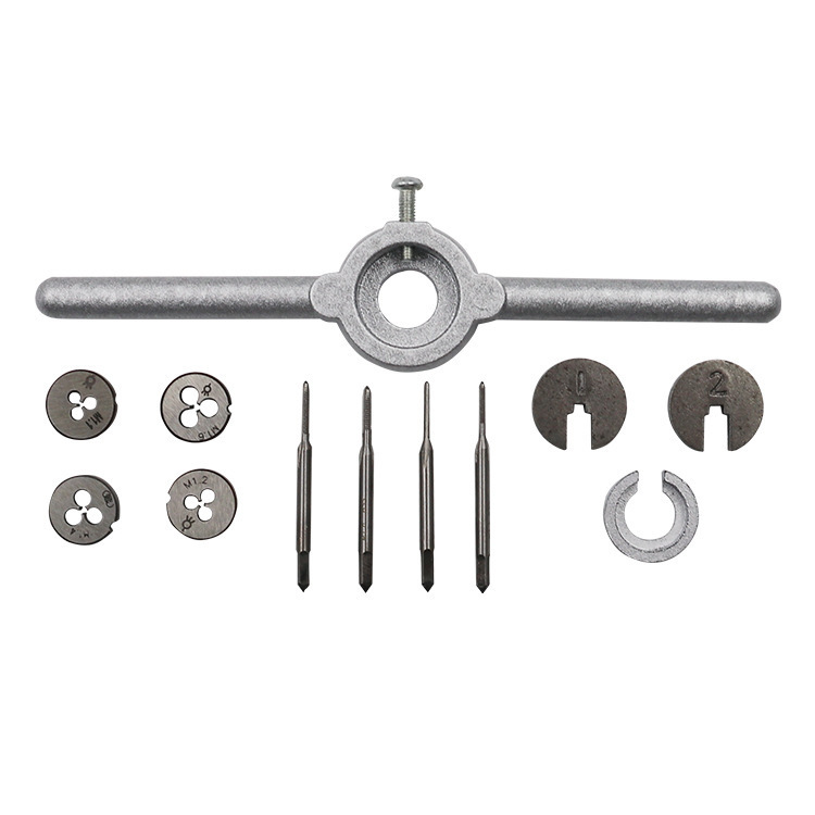 12pc HSS 6432 Mini Tap and Die Set: M1.1, 1.2, 1.4, 1.6mm