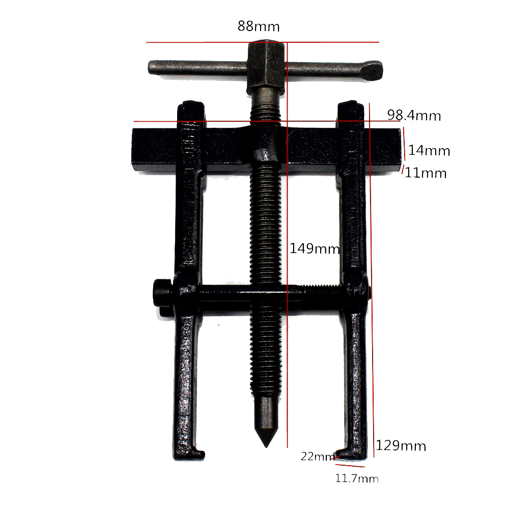 Two Jaw Twin Legs Bearing Gear Puller Remover Size Option