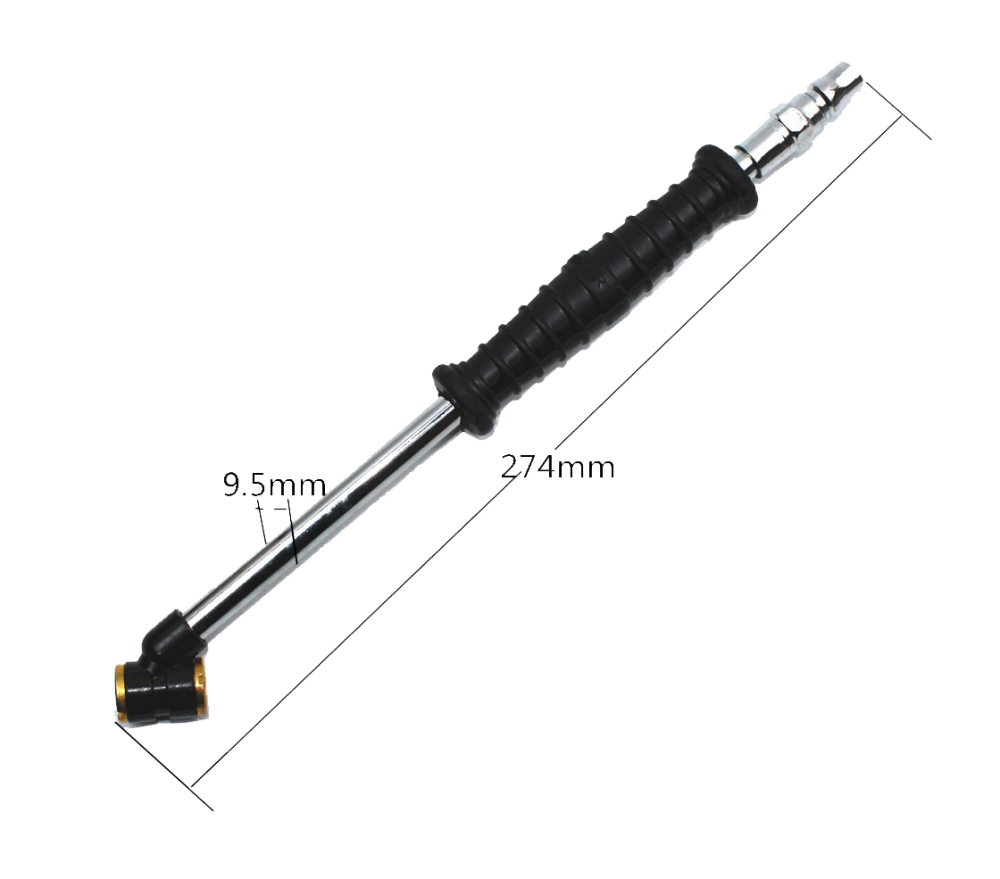 11" Double Head Valve Auto Car Tire Tyre Air Chuck Inflator Hose