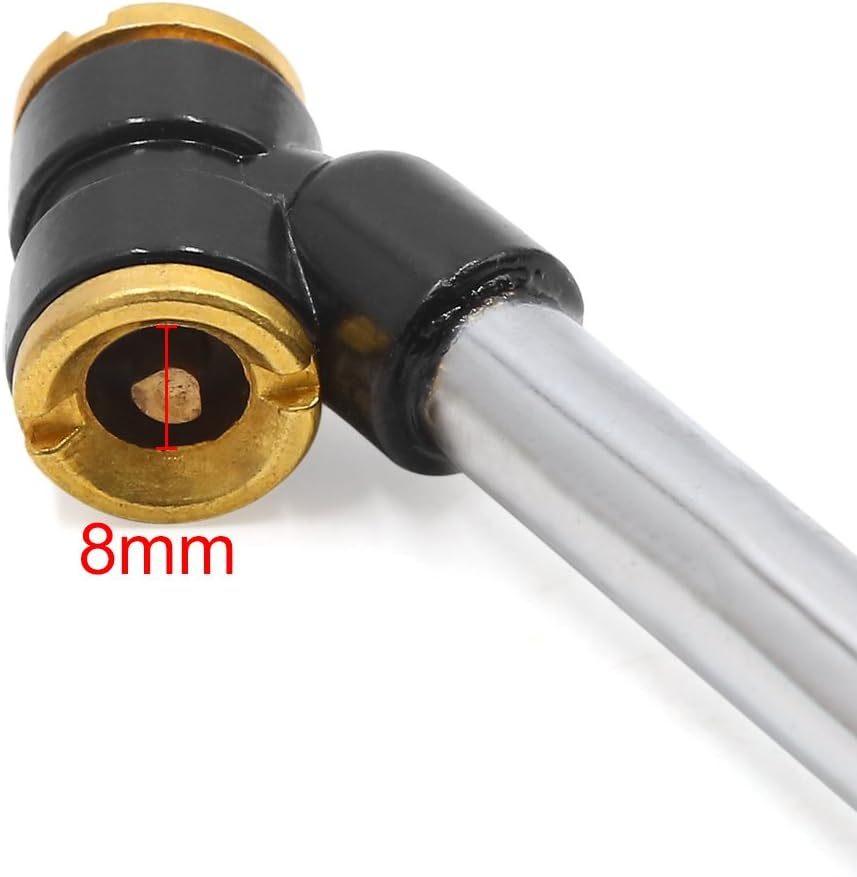 11" Double Head Valve Auto Car Tire Tyre Air Chuck Inflator Hose