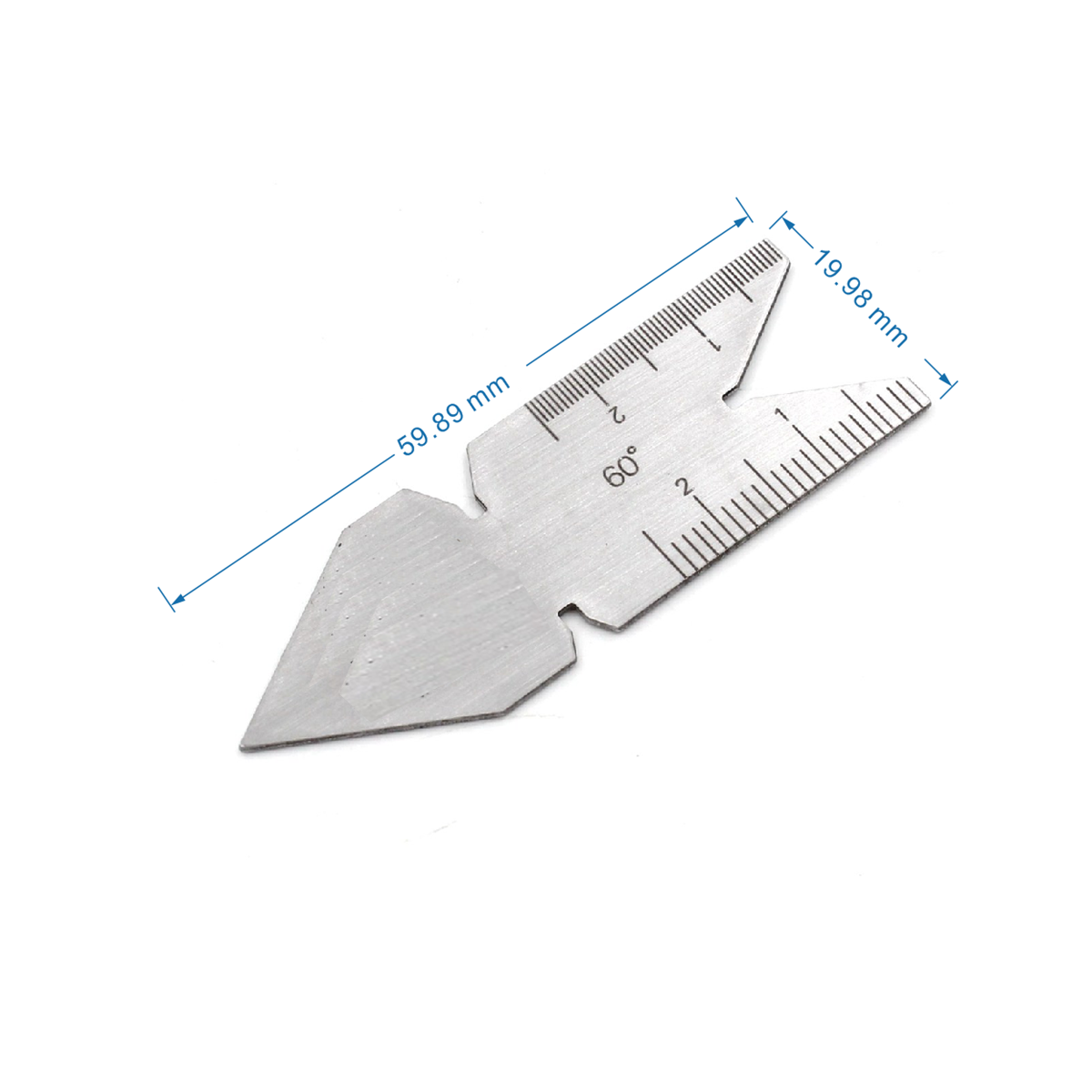 Centre Gauge Fish Tail Screw Thread Pitch Cutting Gauge 55 or 60 Degree