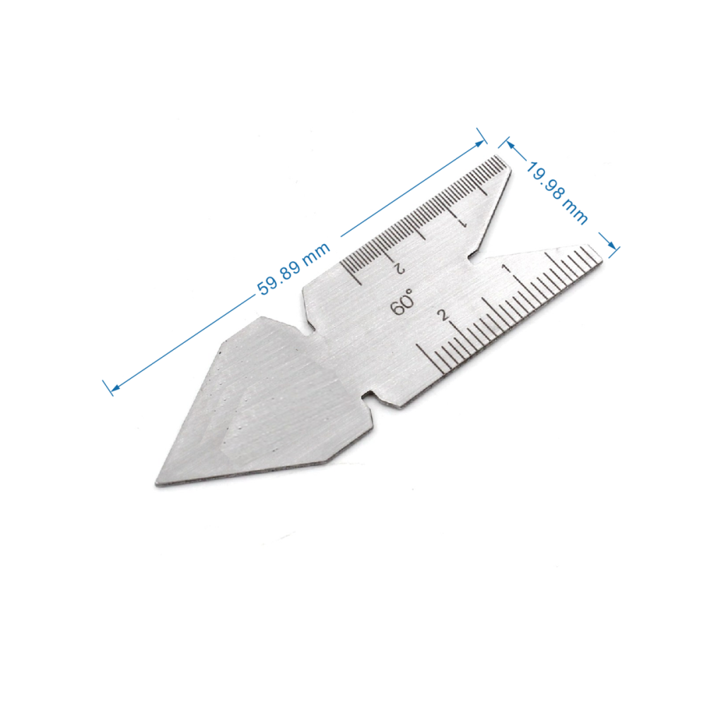Centre Gauge Fish Tail Screw Thread Pitch Cutting Gauge 55 or 60 Degree