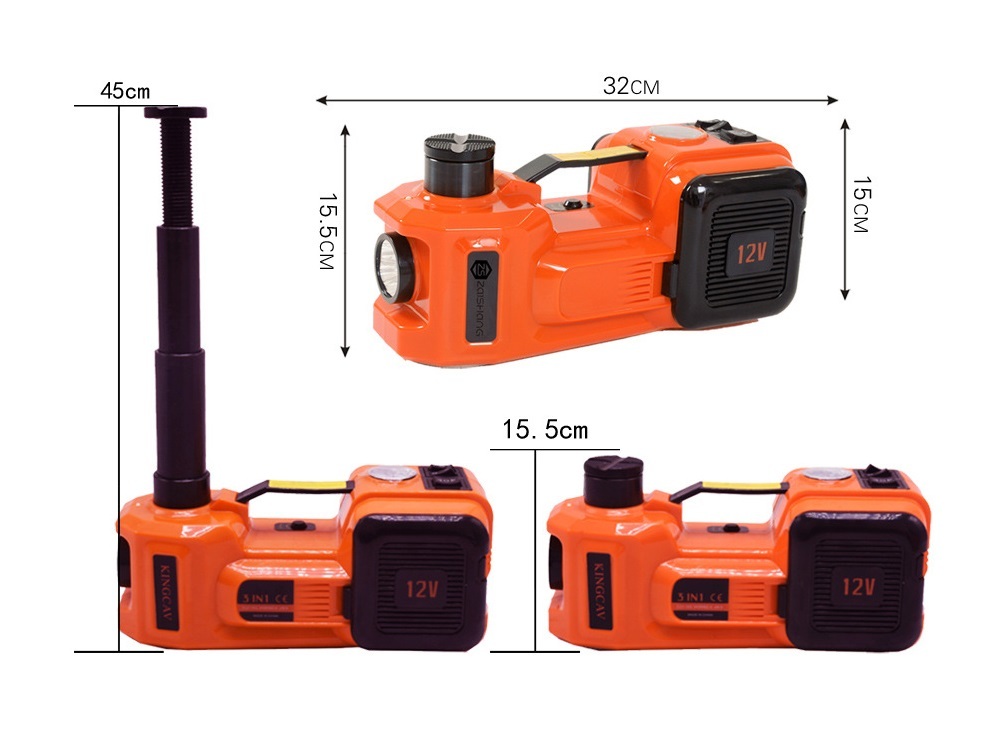 5ton Electric DC 12V Drive Hydraulic Lifting Jack 15.5-45cm Lift Range