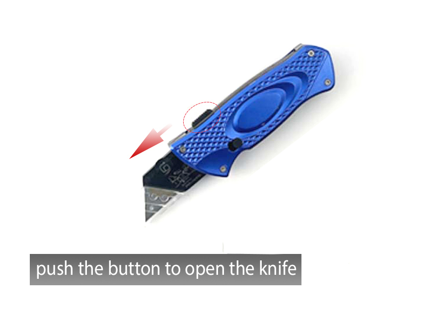 SK5 Retractable Quick Change Utility Knife w 5 Extra Blades Aluminium Handle