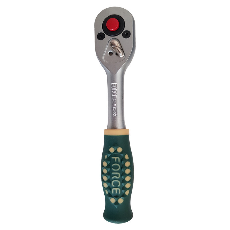 Force 2281-5 27pc 1/4" Dr. 6pt Flank Metric Socket & Accessories Set: Ratchet Handle, Socket, Extension, Hex Bits, etc.