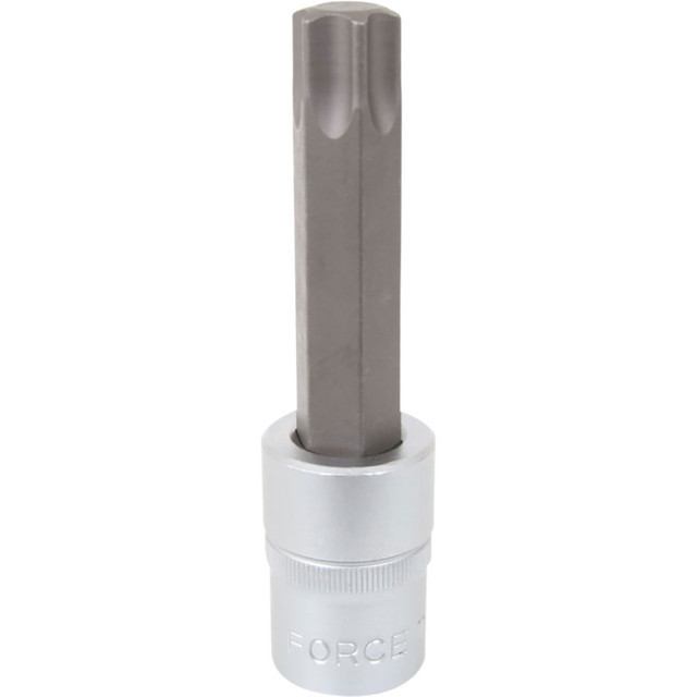Force 1/2" Dr S2 Steel Star Torx Socket Bit with 55/100/120/140mmL Individual Size Bits Taiwan Made