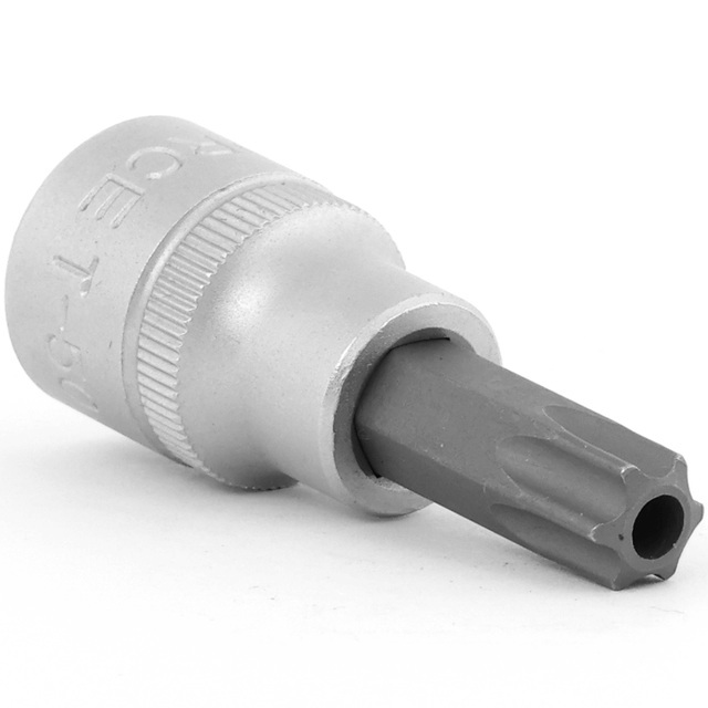 Force 1/2" Dr S2 Steel Star Torx Tamperproof Socket Bit with 55mm/100mm/130mmL