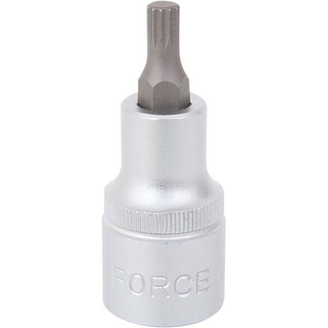 Force 3385005 3/8" Dr. 50mmL 12 Star Spline Male Socket Bits