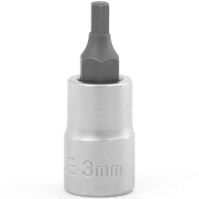 Force 1/4" Drive 32mmL Metric / Imperial Hex Allen Bit Socket Individual