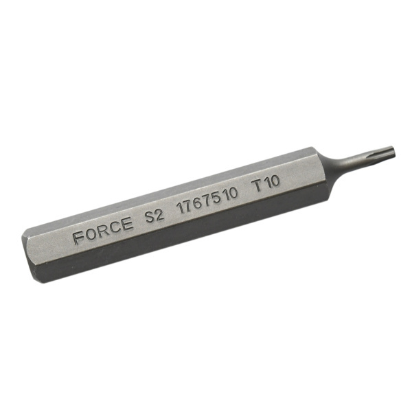 S2/CRMV Steel Torx Star Bit 10mm Shank 75mmL Individual