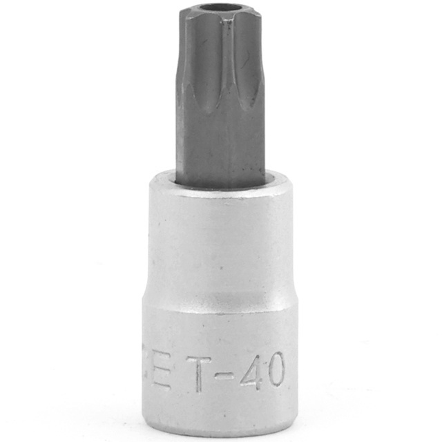 Force 1/2" Dr S2 Steel Star Torx Tamperproof Socket Bit with 55mm/100mm/130mmL