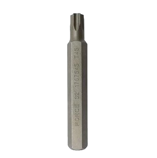 S2/CRMV Steel Torx Star Bit 10mm Shank 75mmL Individual