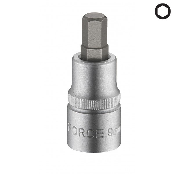 Force 3/8" Dr. 50mmL Hex Allen Socket Bits Metric or Imperial