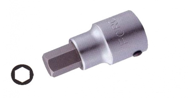 Force 36408019 19mm 3/4" Dr. 80mmL Hex Allen Socket Bits
