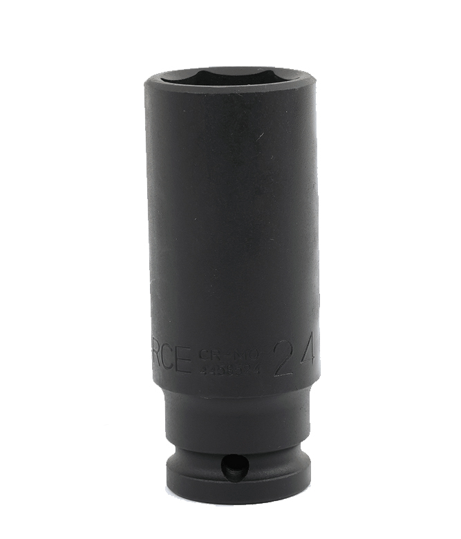 Force 4107 / 4107S 10pc 1/2" Dr. 85mmL Deep Impact Socket Metric / Imperial Set