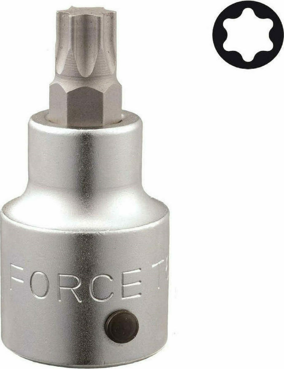 Force 36608090 3/4" Dr. 80mmL T90 Torx Star Socket Bit Pin Type